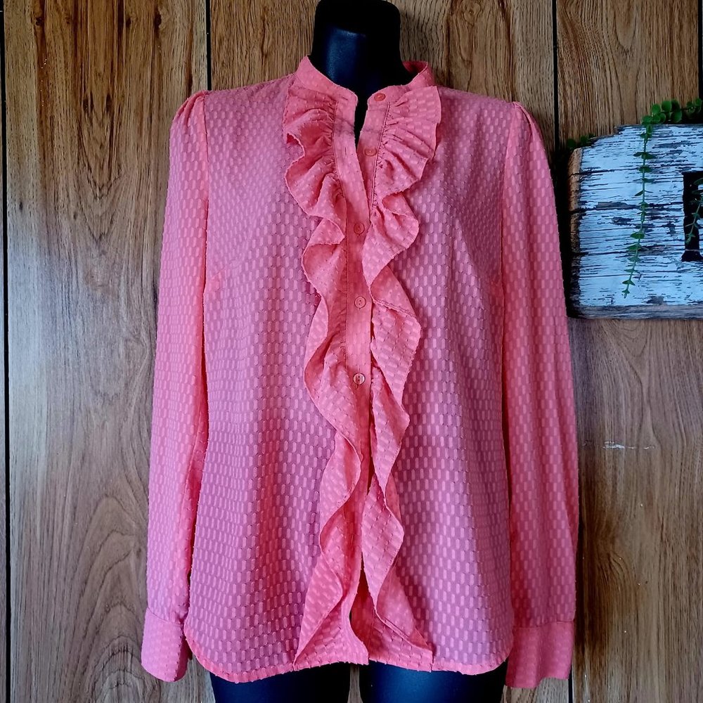 Sheer Button Down Shirt